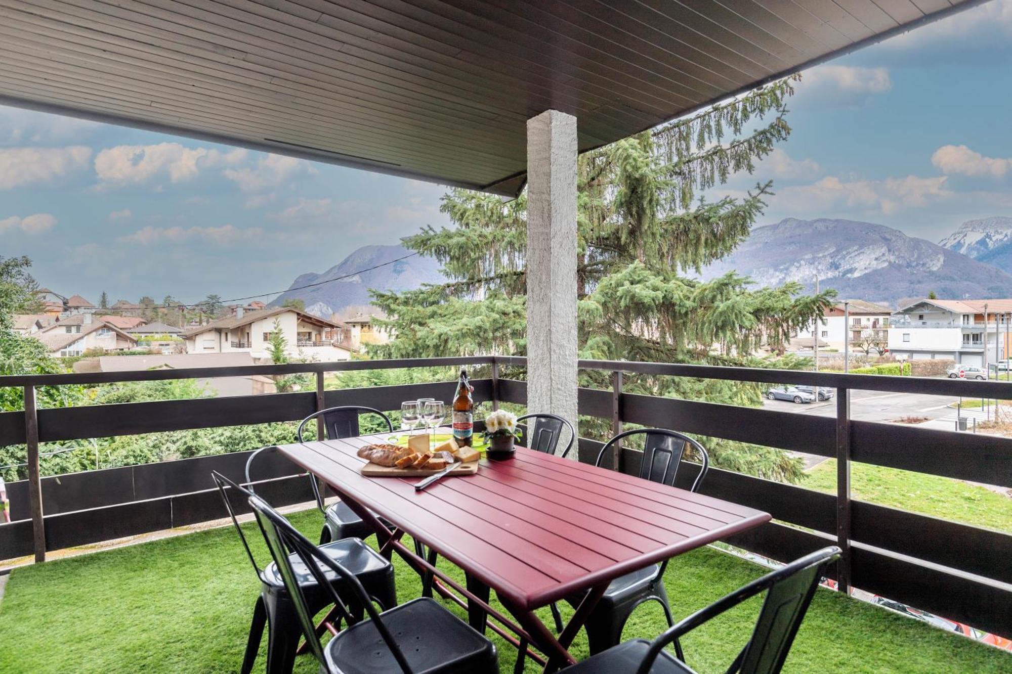 Bel Apt Terrasse A 2 Pas Du Lac Sévrier Exterior photo